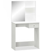 White Engineered Wood Dressing Table 29.5x15.7x55.5